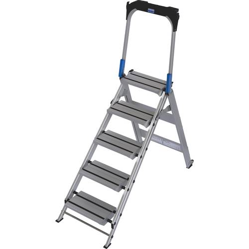 Krause 810328 Aluminium Treppe klappbar Arbeitshöhe (max.): 3 m Silber 13.2 kg