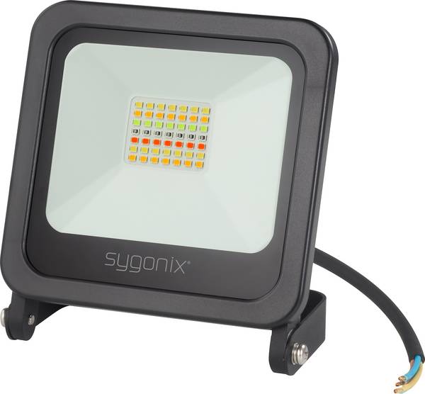 Sygonix SY-4782326 Außenstrahler EEK: F (A - G) 24 W Leuchtfarben: Warmweiß, RGB, Neutralweiß