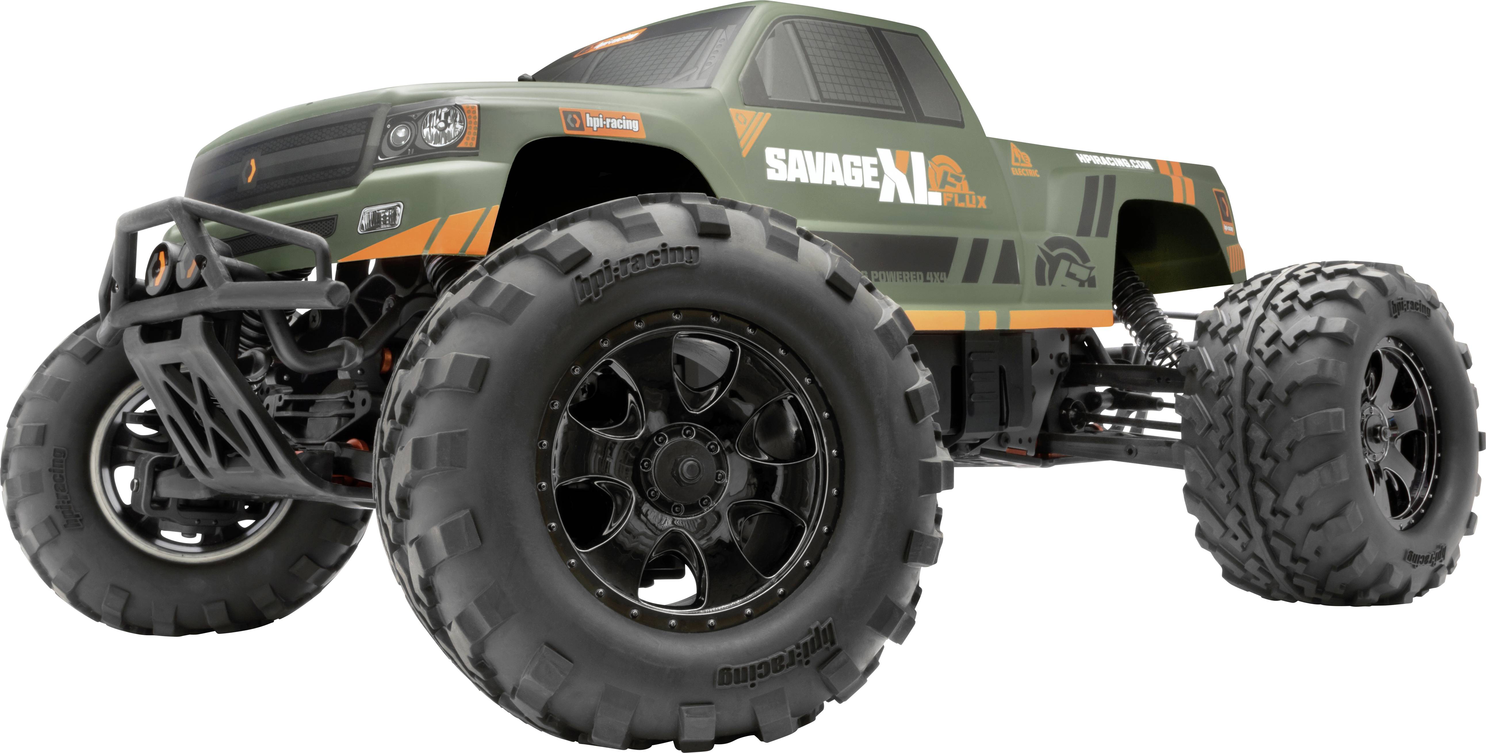 HPI Racing Savage XL Flux GTXL-1 Brushless 1:8 RC Modellauto Elektro Monstertruck Allradantrieb (4WD) RtR 2,4 GHz inkl. -6