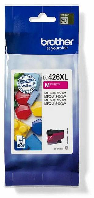 'Tintenpatrone Brother LC426XL, Magenta, für Druckermodelle MFC-J4335DW, MFC-J4340DW, MFC-J4535DW, MFC-J4540DW, Druckleistung: 5000 Seiten.'