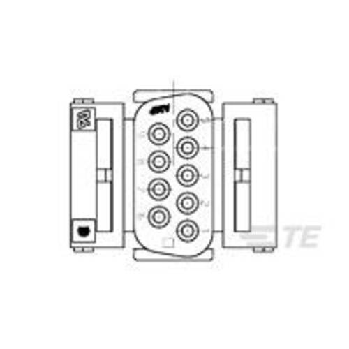 TE Connectivity TE AMP AMPLIMITE HD20 Crimp Snap-In 207752-3 1 St. Package