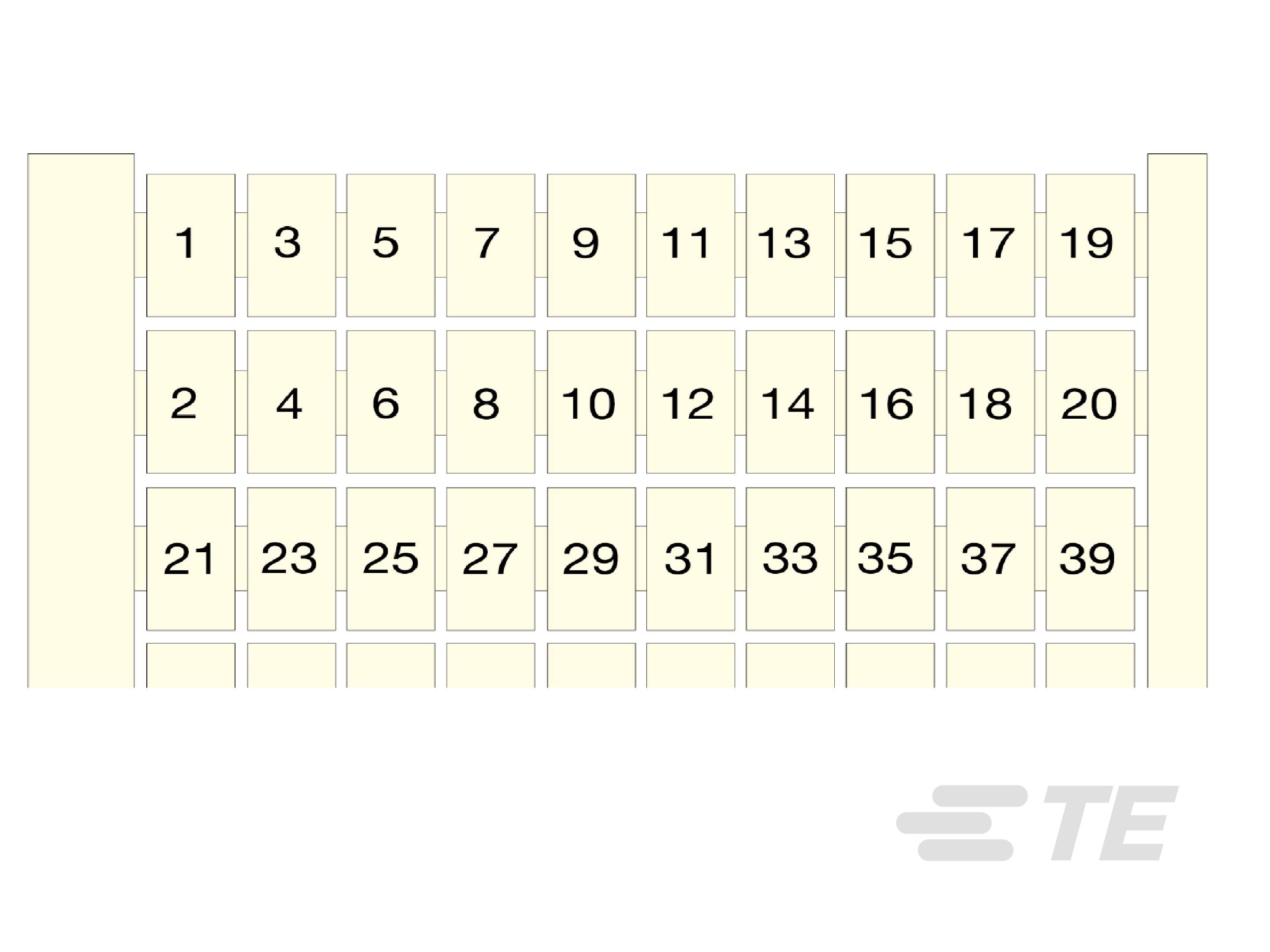 TB Markers TE TAB TB Markers 1SNA234030R2700 TE Connectivity Inhalt: 1 St.