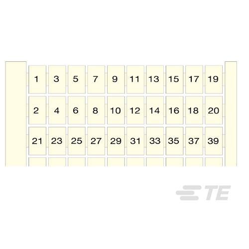 Thumbnail - TB Markers TE TAB TB Markers 1SNA234030R2700 TE Connectivity Inhalt: 1 St.