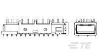 TE CONNECTIVITY XFP Pluggable I/OXFP Pluggable I/O 1888116-2 AMP