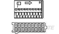 TE CONNECTIVITY MQS - ConnectorsMQS - Connectors 1355348-1 AMP