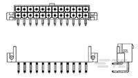 TE CONNECTIVITY Stiftleiste (Standard) VAL-U-LOK Polzahl Gesamt 4 1586043-4 Rastermaß: 4.20 mm 1 S