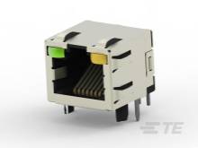 TE Connectivity TE AMP MODULAR JACKS - INVERTED AND LEDS MODULAR JACKS - INVERTED AND LEDS 2-406549-5 1 St.