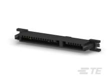'SATA-Anschluss' für den Anschluss interner Speichergeräte an ein Computer-Mainboard. Horizontale rechteckige Form mit Pins.