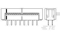 TE CONNECTIVITY AMP-LATCH Novo Receptacle ConnectorsAMP-LATCH Novo Receptacle Connectors 1-2160