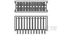 TE CONNECTIVITY Misc One Piece Card Edge ConnectorsMisc One Piece Card Edge Connectors 338030-1