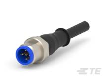 TE CONNECTIVITY Sensor-/Aktorkabel, Anschlussleitung, Stecker gerade, M12, offenes Ende Pole: 5 1-22