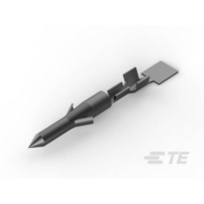 Ein graues 3D-Modell eines Objekts mit spitzem Vorderteil und rechteckigem hinteren Flügel. Es scheint eine technische Komponente zu sein.