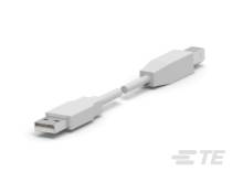 USB, A-B, 28/24, WHITE, 1.5M | TE | Serie 072 | Digital Data Networks