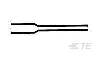 Die Linie auf dem Bild verläuft horizontal und zweigt dann ab. Es könnte sich um ein Diagramm, Schaltbild oder technische Zeichnung handeln.