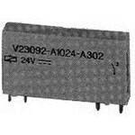 Ein graues elektronisches Bauteil mit der Aufschrift 'V23092-A1024-A302' und '24V', hat mehrere Anschlusspins unten.