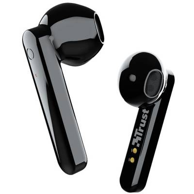 Trust Primo Touch   In Ear Kopfhörer Bluetooth®  Schwarz  Batterieladeanzeige