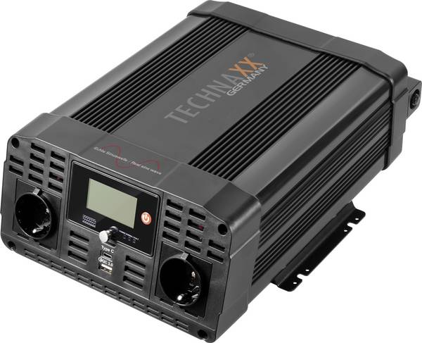 Technaxx Wechselrichter TE22 2000 W 12 V/DC - 230 V/AC reine Sinuswelle