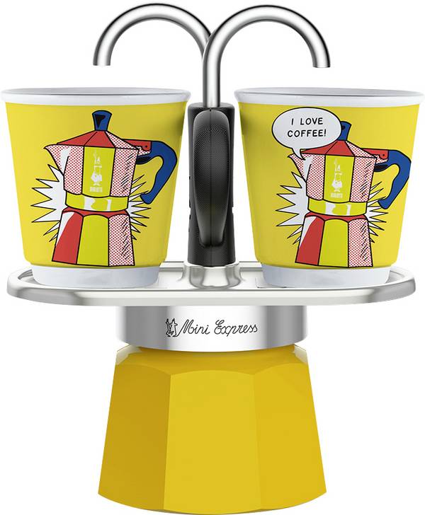 Bialetti Bialetti MINI EXPRESS Set Lichtenstein Espressokocher