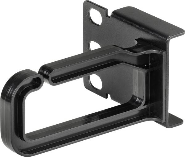 Renkforce RF-4870824 19 Zoll  Kabelhalter    360° drehbare Kabelführungsbügel Geeignet für Schranktiefe: 200 mm Schwarz