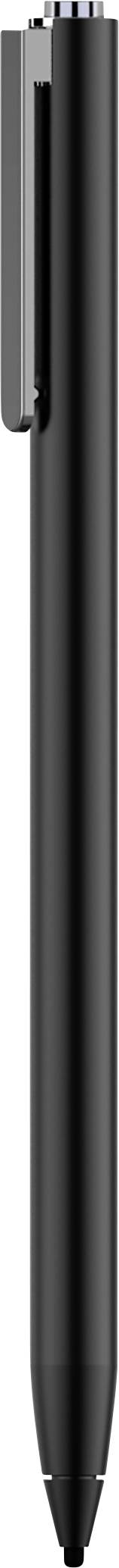 Ein schwarzer Kugelschreiber mit abnehmbarer Kappe, geeignet zum Schreiben.