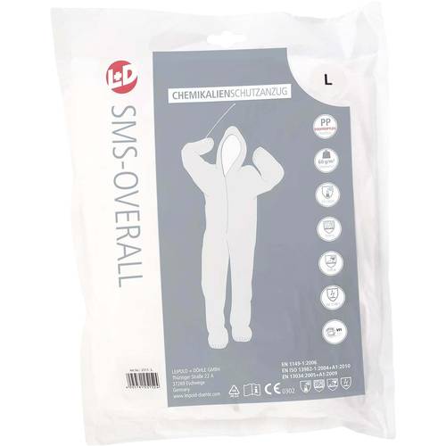 Leipold Doehle 2514 CleanGO PP-Overall Kleider-Größe: XXXL Weiß