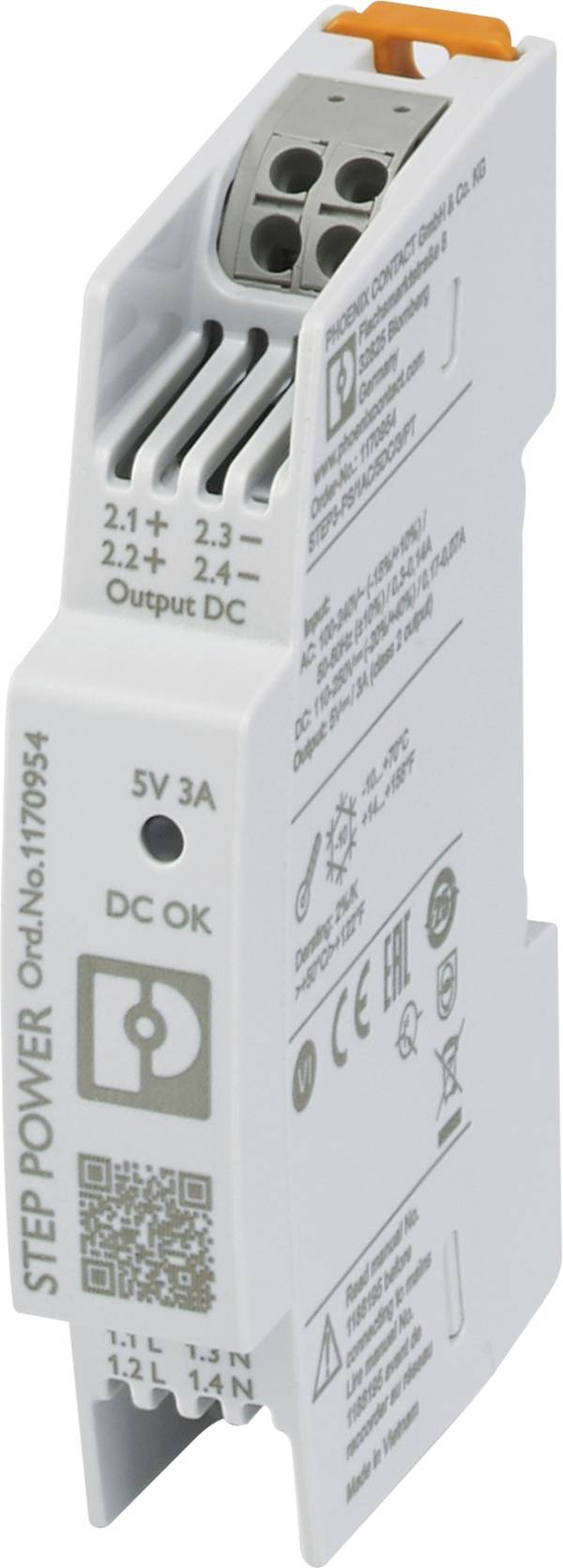 Phoenix Contact 1170954 Hutschienen-Netzteil (DIN-Rail)  5 V/DC 3 A 15 W Anzahl Ausgänge:1 x  Inhalt 1 St.