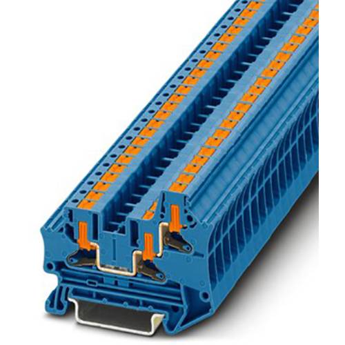 Thumbnail - Phoenix Contact 1088732 Durchgangsreihenklemme 6.2 mm Push-In-Klemme Blau 50 St.