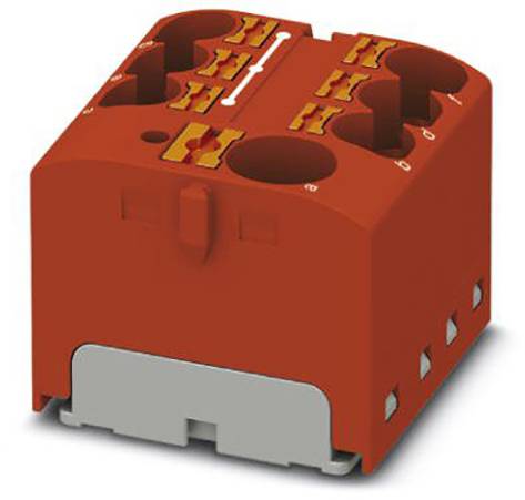 PHOENIX CONTACT PTFIX 10/6X4 RD 3273860 Verteilerblock Polzahl (num): 7 0.2 mm² 6 mm² Rot 8 St.