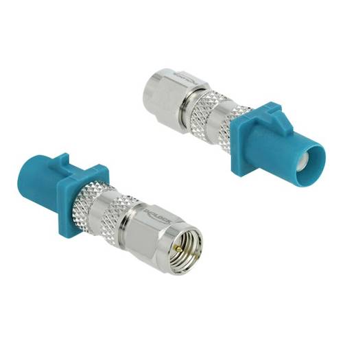 Delock RF-Adapter - FAKRA Z-Anschluss Stecker zu SMA Stecker - RAL 5021 - Wasser