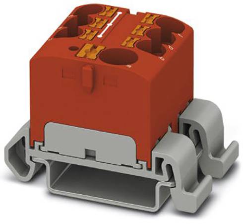 PHOENIX CONTACT PTFIX 10/6X4-NS35A RD 3273728 Verteilerblock Polzahl (num): 7 0.2 mm² 6 mm² Rot