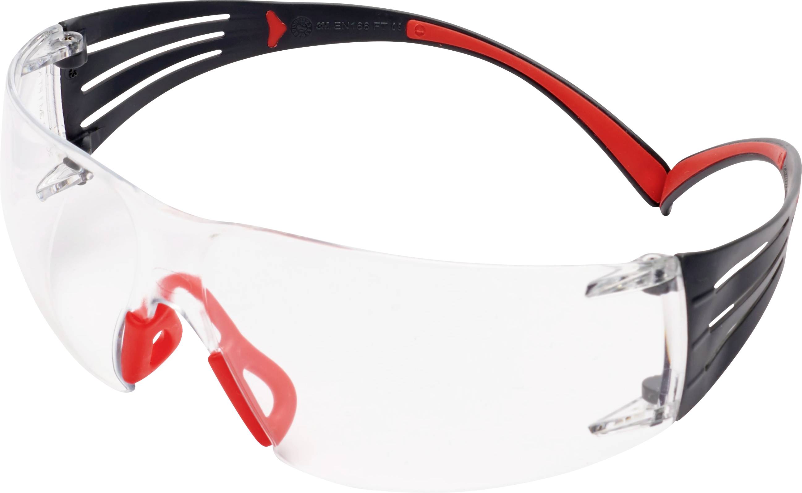 3M SecureFit 400 - Sicherheitsbrille - Beide Geschlechter - Grau - Rot - Transparent - Polycarbonat