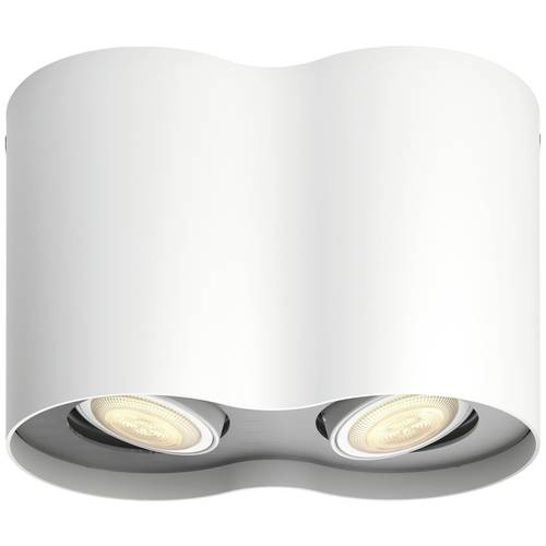 Philips Hue LED-Deckenstrahler 871951433846300 Hue White Amb. Pillar Spot 2 flg. weiß 2x350lm inkl. Dimmschalter GU10 10...