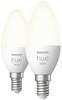 Philips LED Hue LED-Leuchtmittel (2er-Set) 871951432062800 EEK: F (A - G) Hue White Doppelpack 2x470lm E14 11 W Warmweiß