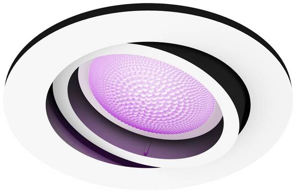 Philips Hue Hue LED-Deckenstrahler 871951433864700 Hue White & Col. Amb. Centura Einbauspot rund weiß 350lm GU10 5.7 W Mehrfarbig
