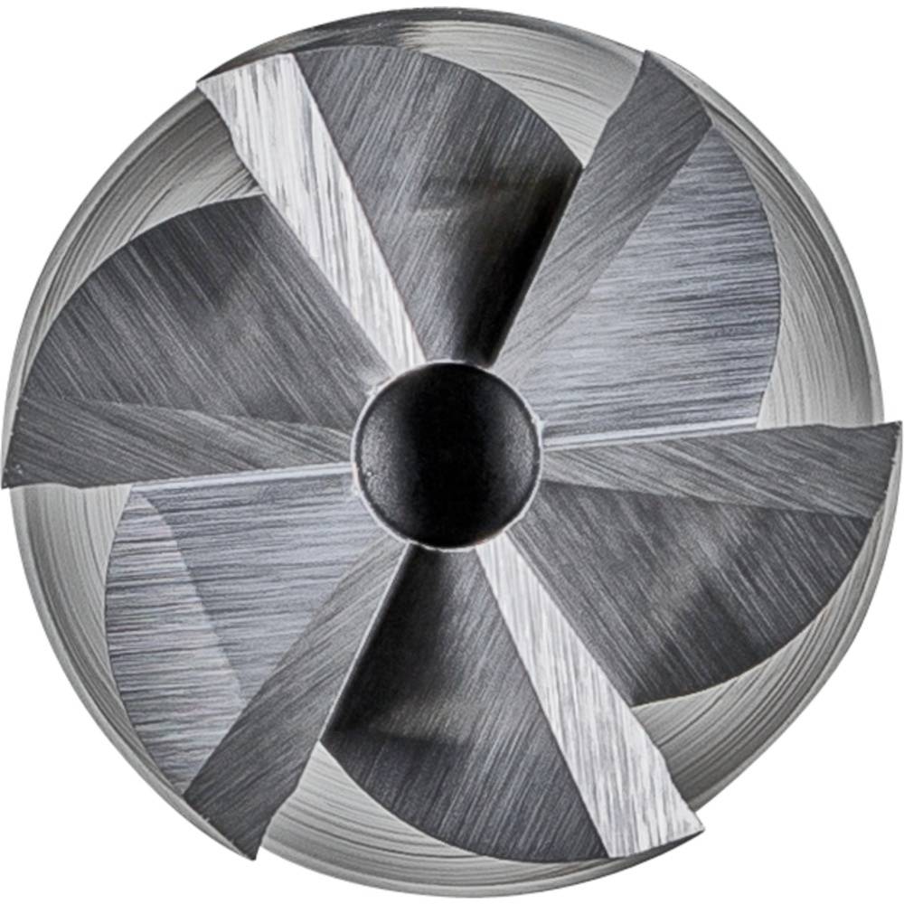 Ein runder Metallbohrer mit spiralförmigen Schneiden, die für das Bohren in harte Materialien verwendet werden.