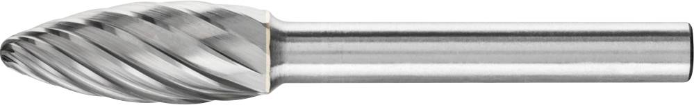 PFERD 21103282 Frässtift Flamme Länge 65 mm Produktabmessung, Ø 10 mm Arbeits-Länge 25 mm Schaf