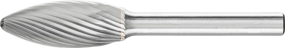 PFERD TOOLS 21103306 Frässtift Flamme Länge 70 mm Produktabmessung, Ø 12 mm Arbeits-Länge 30 mm Schaftdurchmesser 6 mm