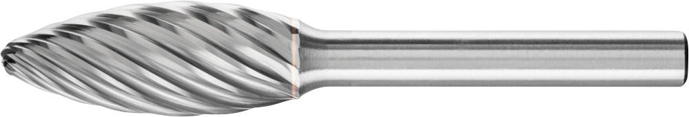 PFERD TOOLS 21103382 Frässtift Flamme Länge 70 mm Produktabmessung, Ø 12 mm Arbeits-Länge 30 mm Schaftdurchmesser 6 mm