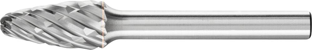 PFERD 21117783 Frässtift Rundbogen Länge 60 mm Produktabmessung, Ø 10 mm Arbeits-Länge 20 mm Sc