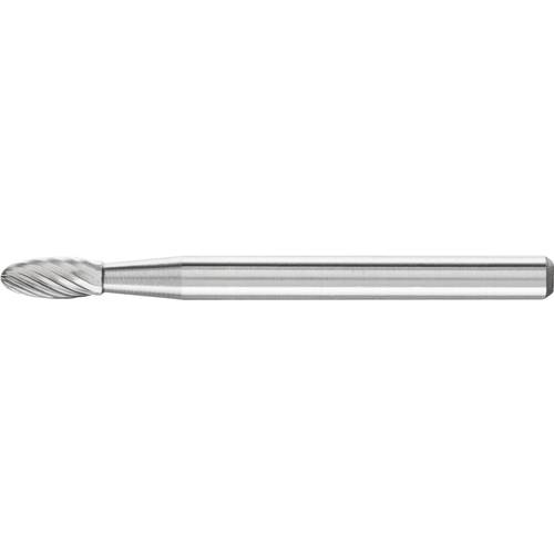 PFERD TOOLS 21202553 Frässtift Flamme Länge 37 mm Produktabmessung, Ø 3 mm Arbeits-Länge 7 mm Schaftdurchmesser 3 mm