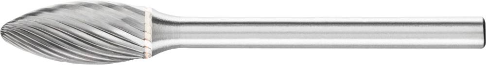 PFERD 21203653 Frässtift Flamme Länge 43 mm Produktabmessung, Ø 6 mm Arbeits-Länge 13 mm Schaft