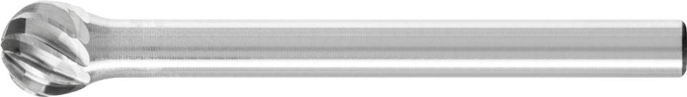 Ein zylindrischer, silberner Fräser mit spiralförmigen Schneiden, verwendet in der Metallbearbeitung für präzise Formgebung.