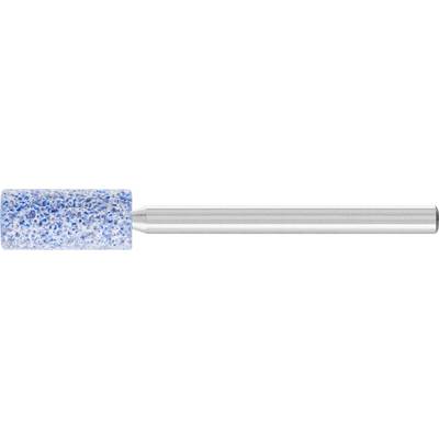 Keramikfräser mit grober blauer Körnung und zylindrischer Form, verwendet zum Schleifen oder Formen von Materialien.