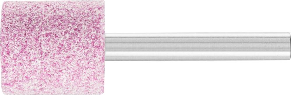 Ein rosa Schleifaufsatz mit zylindrischer Form und silbernem Schaft, oft für Nagelstudioarbeiten oder Feinarbeiten genutzt.
