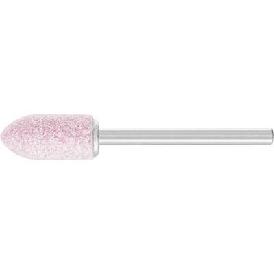 Ein Fräseraufsatz mit rosa Schleifaufsatz und silbernem Schaft, geeignet für Nagel- und Schönheitsbehandlungen.