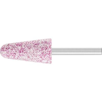 Nagelfräseraufsatz in Kegelform, rosa-weiß marmoriert. Verwendet für Maniküre oder Pediküre zum Formen und Glätten von Nägeln.
