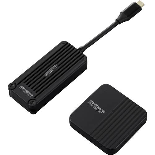 SpeaKa Professional SP-TR-300 Drahtloses Full HD Präsentationssystem USB-C® (DP Alt Mode) HDMI® 30 m 5 GHz 1920 x 1080 P...
