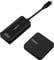 Schwarzer drahtloser HDMI-Sender und Empfänger von 'SPEAKA PROFESSIONAL', bestehend aus einem rechteckigen Sender mit kurzem Kabel und einem quadratischen Empfänger.