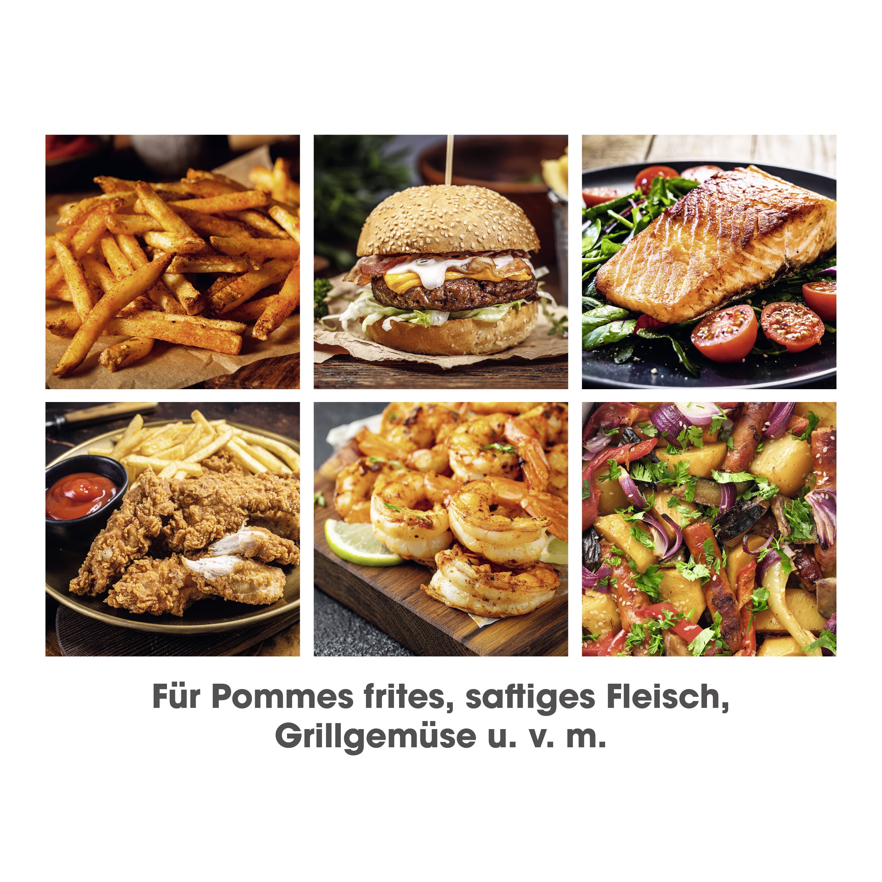 GourmetMaxx 14578 Heißluft-Fritteuse 4 l 1400 W Cool-Touch-Gehäuse Schwarz-8