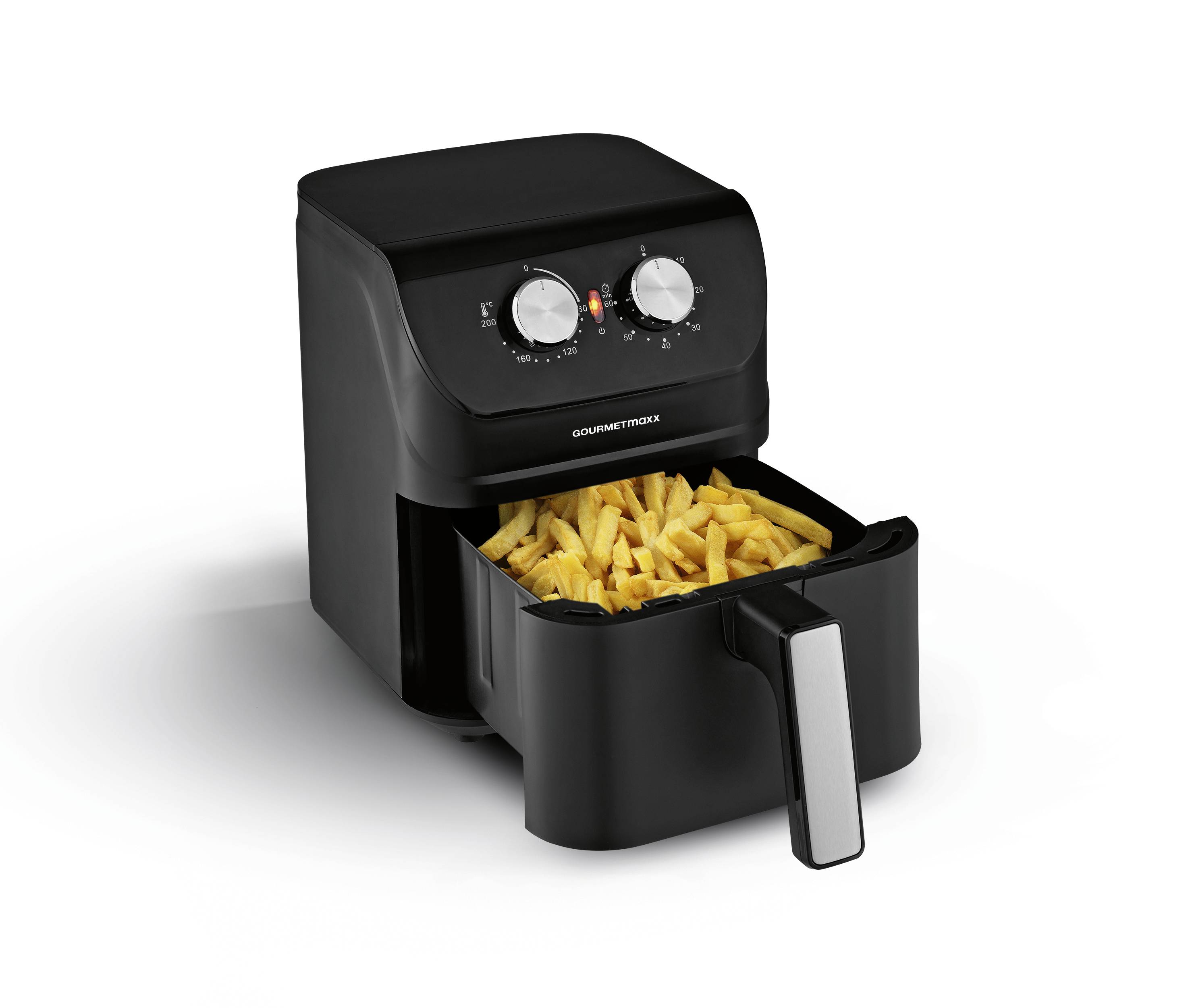 GourmetMaxx 14578 Heißluft-Fritteuse 4 l 1400 W Cool-Touch-Gehäuse Schwarz-7